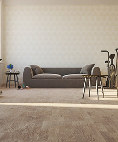 Паркет FOCUS FLOOR_KARELIA PROMO ДУБ SUNNY WHITE MATT 3-Strip