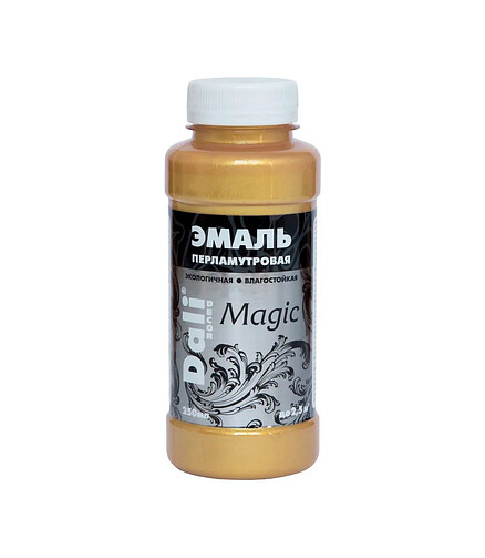 Эмаль Dali DECOR Magic акрил перламутровая ЗОЛОТО, 0,25л 438x503 в Материке