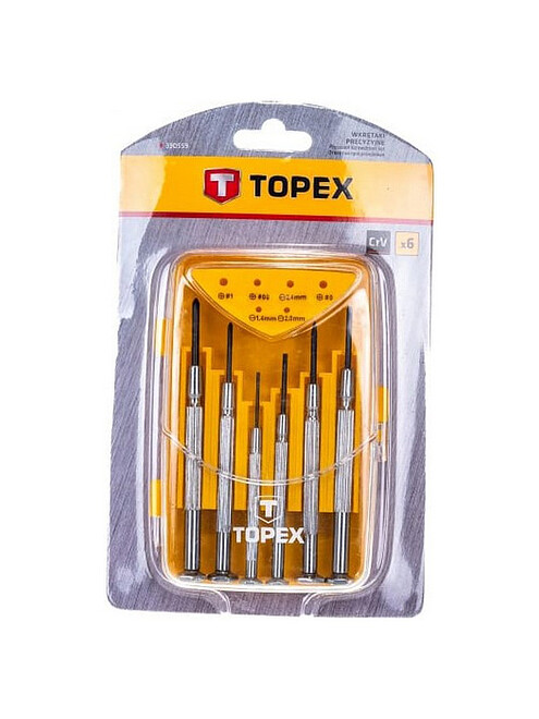 Набор отверток прециз. TOPEX 39D559 6пр. 495x660 Набор отверток прециз. TOPEX 39D559 6пр. 495x660 в Материке