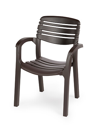 Стул АТЛАНТ (58,5x56x83см) пластик мокко М8943 238x286 в Материке
