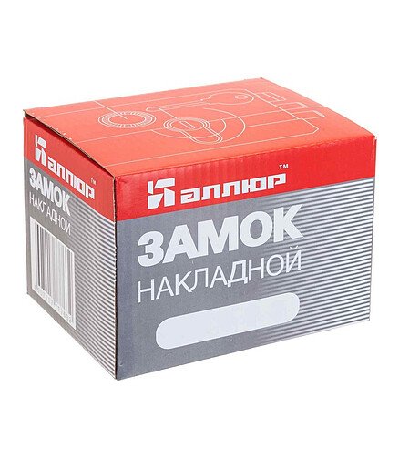 Замок накладной Аллюр ЗН1-3-1, (ключ/вертушка), черный 438x503 в Материке - Вариант 3