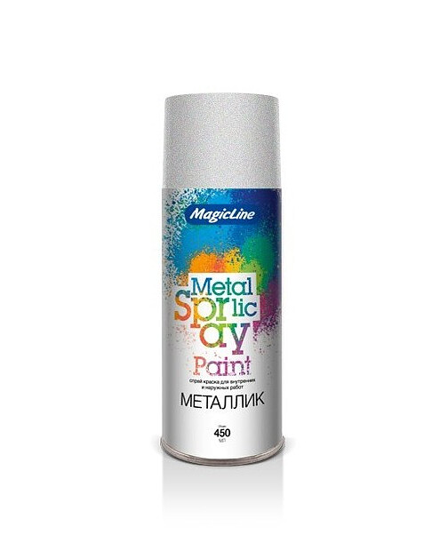 Краска аэроз. MagicLine металлик хром, 265г 495x660 Краска аэроз. MagicLine металлик хром, 265г 495x660 в Материке