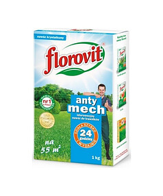 Удобрение для газона FLOROVIT Анти Мох в гранулах (1кг) коробка