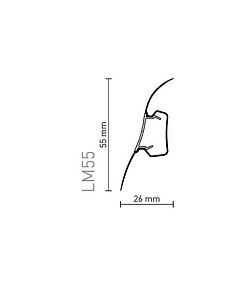 55.110.LM плинтус ГИНКГО БИЛОБА-2.5м_WE 238x286 в Материке - Вариант 2