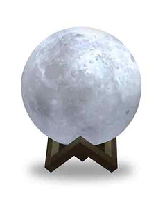 Светильник настольный Gauss Луна 3D NN002 светодиод. с пультом 1W D10см бел.