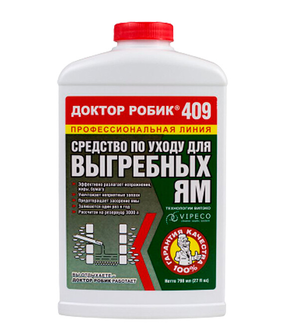 Средство для выгребных ям 409 (798мл), Доктор Робик 586x674 Средство для выгребных ям 409 (798мл), Доктор Робик 586x674 в Материке