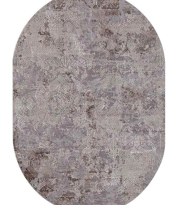Ковер ARMINA 03851C Grey/Brown 160*230, овал 586x674 Ковер ARMINA 03851C Grey/Brown 160*230, овал 586x674 в Материке