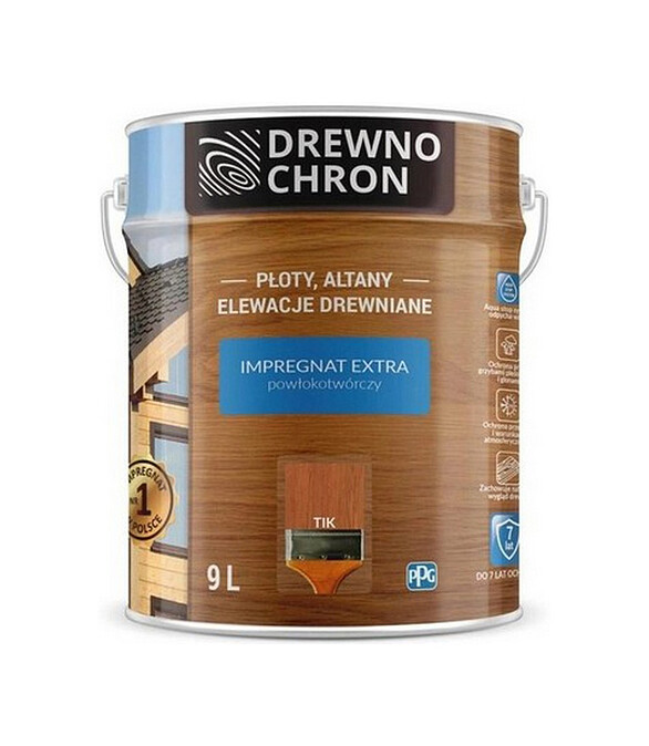 Пропитка DREWNOCHRON IMPREGNAT EXTRA тик, 9л 586x674 в Материке