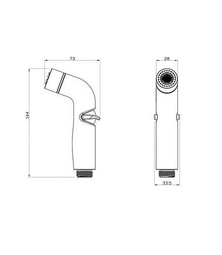 Лейка гигиеническая IDDIS 040SC2Fi20 два режима d28мм 438x503 в Материке - Вариант 2