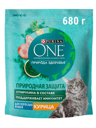 Корм для кошек Purina ONE Природа Здоровья, курица (0,68кг) 238x286 в Материке