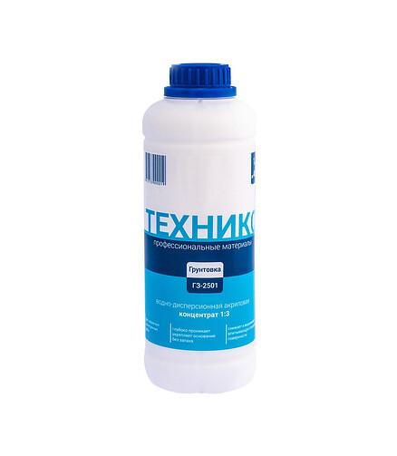 Грунтовка ТЕХНИКС ГЗ-2501 концентрат (1:3), 1кг 438x503 в Материке