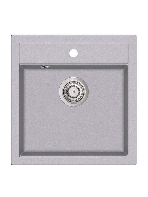 Мойка TESA SQT100-202W 490х510мм гранит-алюметаллик с выпуском 495x660 Мойка TESA SQT100-202W 490х510мм гранит-алюметаллик с выпуском 495x660 в Материке