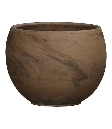 Горшок BASALT Kula (26x19см) терракота коричневый T-057-026-26 438x503 в Материке