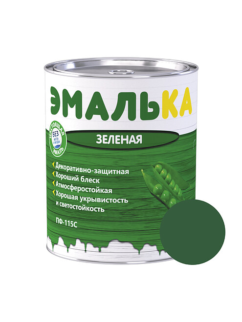Эмаль ПФ-115С ЭМАЛЬКА зеленая, 0,8кг 495x660 Эмаль ПФ-115С ЭМАЛЬКА зеленая, 0,8кг 495x660 в Материке