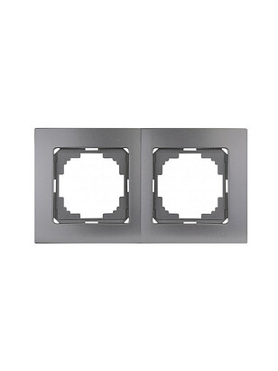 Рамка TOURAN/THOR 24160092 2мест. антрацит 238x286 в Материке