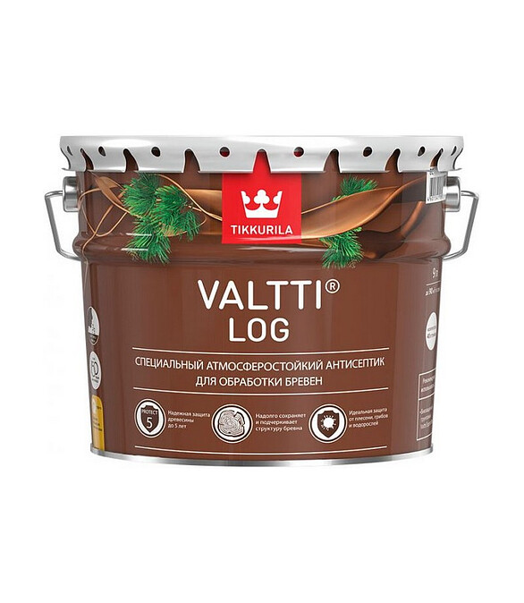 Антисептик Tikkurila VALTTI LOG EC, 9л 586x674 Антисептик Tikkurila VALTTI LOG EC, 9л 586x674 в Материке