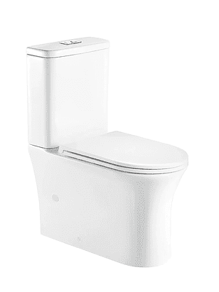 Унитаз-компакт TELBACH 001 БЕЛ.ГЛ. безобод.антибак.покр. GEBERIT 3/6 SLIM Dur. 238x286 в Материке