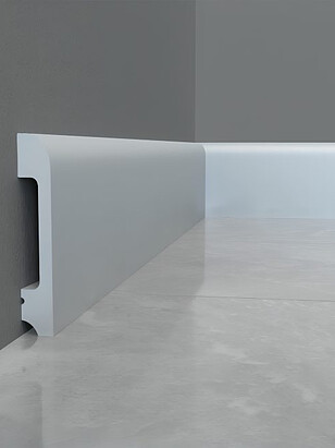Плинтус SOLID_8UHD_05/80_полистирол АЛЮМИНИЙ-2.4м 238x286 в Материке