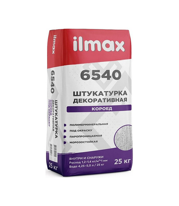 Штукатурка ILMAX 6540 полимерминер. короед 2мм под окраску, 25кг 586x674 Штукатурка ILMAX 6540 полимерминер. короед 2мм под окраску, 25кг 586x674 в Материке