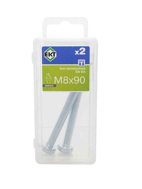Болт 6-гранный 8х90 цинк, прочн.8.8 DIN 933 (уп=2шт) B006443_BOX 495x660 Болт 6-гранный 8х90 цинк, прочн.8.8 DIN 933 (уп=2шт) B006443_BOX 495x660 в Материке