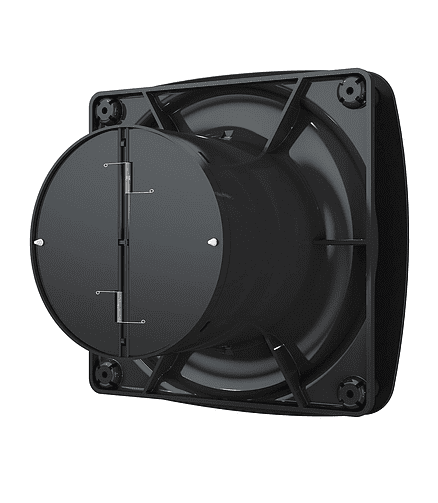 Вентилятор DICITI Rio 4C Matt black d100 с обр.клапаном 438x503 в Материке - Вариант 4