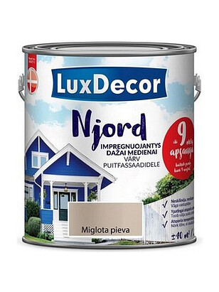 Краска LuxDecor Njord антисептик д/древесины Туманный луг, 2,5л 238x286 в Материке