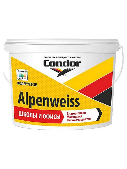 Краска Condor Alpenweiss матовая 1,5кг 495x660 Краска Condor Alpenweiss матовая 1,5кг 495x660 в Материке