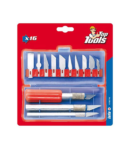Нож моделиста TOP TOOLS 17B716 16пр/уп. 438x503 в Материке - Вариант 2