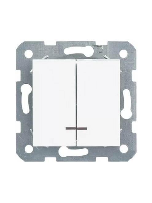 Выключатель Viko KARRE 90963650 2кл. подсв. белый 495x660 Выключатель Viko KARRE 90963650 2кл. подсв. белый 495x660 в Материке