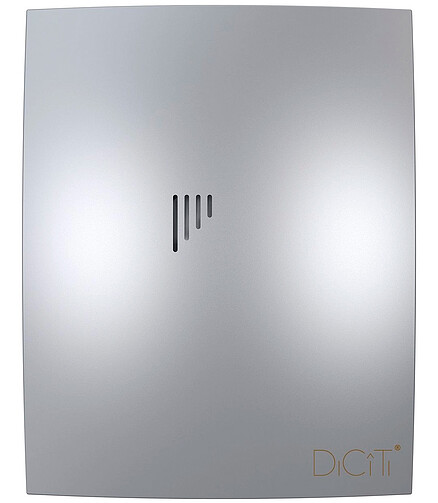 Вентилятор DICITI Breeze 4C Gray metal d100 с обр.клапаном 438x503 в Материке