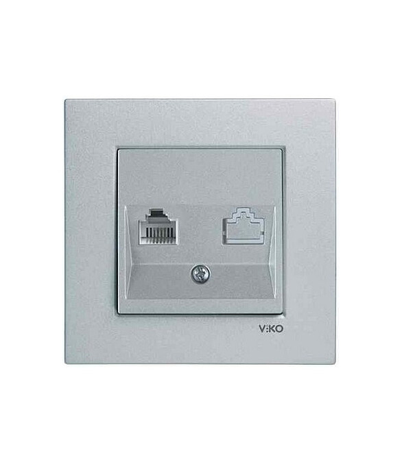 Розетка ТЛФ Viko NOVELLA 92105013 серебро 586x674 Розетка ТЛФ Viko NOVELLA 92105013 серебро 586x674 в Материке
