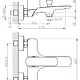 Смеситель FUJI TOK-FUJ-1014 (для ванны, короткий излив) с душ.комплектом