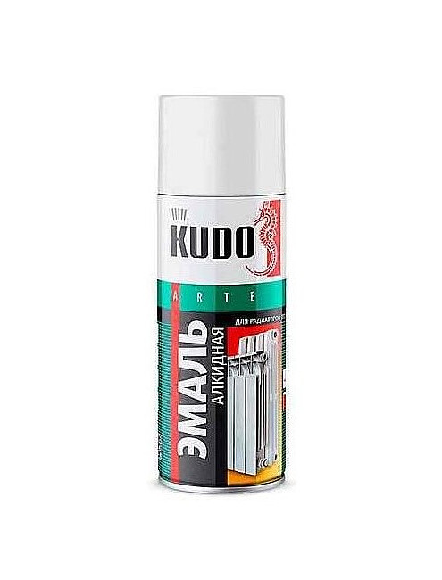 Эмаль аэроз. KUDO для радиаторов отопления белая, 520мл 495x660 Эмаль аэроз. KUDO для радиаторов отопления белая, 520мл 495x660 в Материке