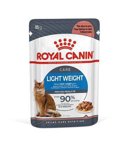 Корм для кошек Royal Canin Light Weight Care кусочки в соусе (85г) 438x503 в Материке