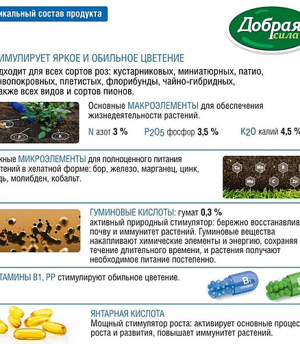 Удобрение ДОБРАЯ СИЛА для роз (1л) 438x503 в Материке - Вариант 4