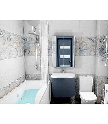 Плитка Beryoza Ceramica SOLO 25х50см 1,375м2 цвет белый 438x503 в Материке
