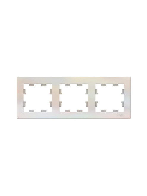 Рамка SE ATLAS Design ATN000403 3мест. жемчуг 495x660 Рамка SE ATLAS Design ATN000403 3мест. жемчуг 495x660 в Материке