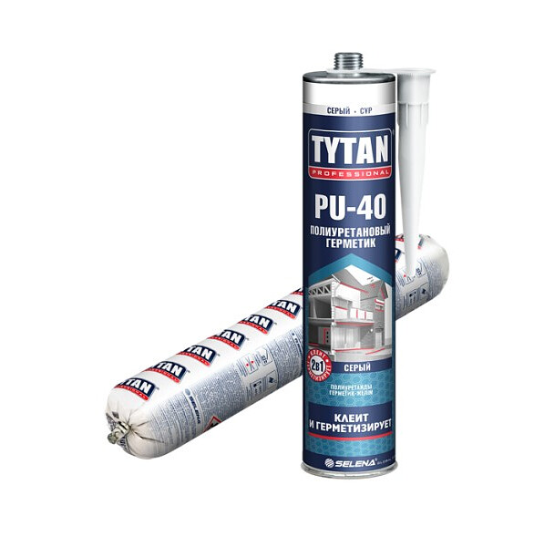 Герметик Tytan Professional PU 40 Полиуретановый серый, 600мл 586x674 Герметик Tytan Professional PU 40 Полиуретановый серый, 600мл 586x674 в Материке