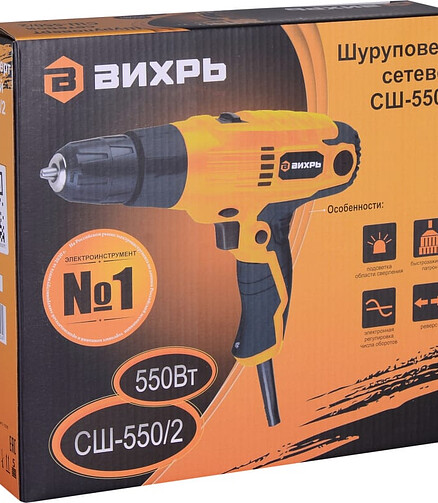Шуруповерт сетевой ВИХРЬ СШ-550/2 2ск. 550Вт 438x503 в Материке - Вариант 4