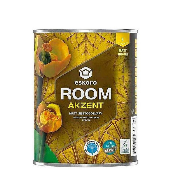 Краска Eskaro Akzent Room матовая, 0,9л 586x674 Краска Eskaro Akzent Room матовая, 0,9л 586x674 в Материке