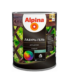 Лазурь-гель ALPINA алкидый для дерева шелк/матовый бесцветный 0,75л