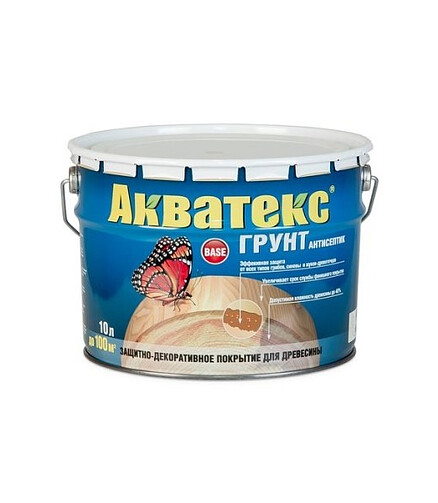Грунт-антисептик Акватекс, 9л 438x503 в Материке