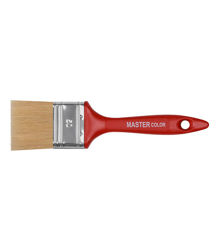 Кисть флейцевая MASTER COLOR 0123 50мм д/водных красок 438x503 в Материке