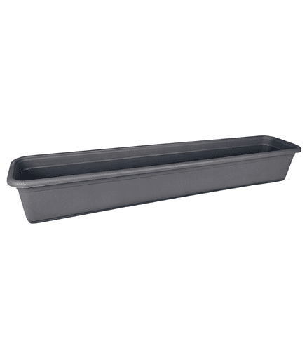 Ящик балконный VENUS Mat Eco Recycled (80x16x13см) пластик антрацит 5185-014 438x503 в Материке