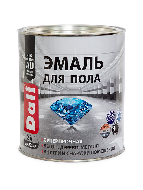Эмаль Dali для пола RAL7032 бежевая, 2л 495x660 Эмаль Dali для пола RAL7032 бежевая, 2л 495x660 в Материке