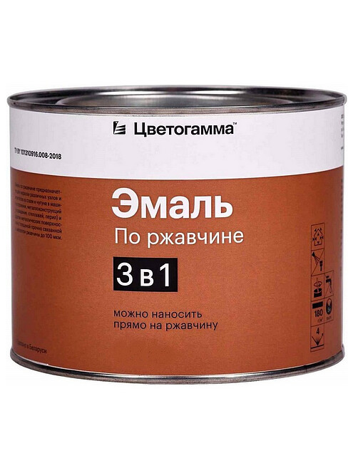 Эмаль Цветогамма по ржавчине вишневая, 0,8кг 495x660 Эмаль Цветогамма по ржавчине вишневая, 0,8кг 495x660 в Материке