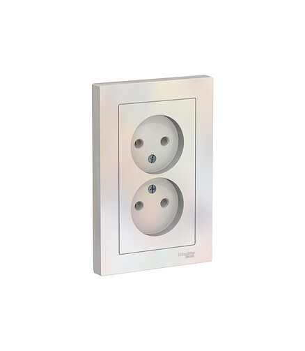 Розетка SE ATLAS Design ATN000420 2мест. жемчуг 438x503 в Материке - Вариант 2