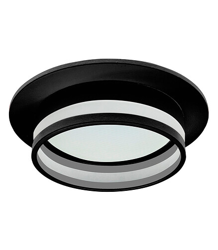 Светильник встраив. потолочный Feron DL502 LUNA черн. 15W/230V/GX53 438x503 в Материке