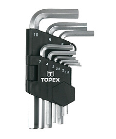 Набор ключей 6-гр. TOPEX 35D955 1,5-10мм 9шт/уп.