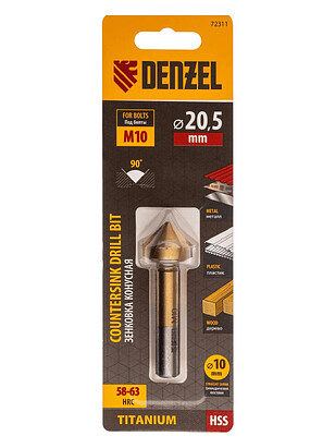 Зенкер DENZEL конусный под М10 238x286 в Материке - Вариант 4